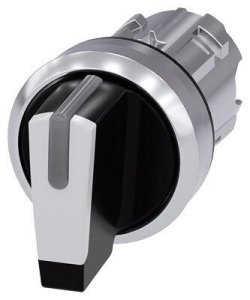 SIEMENS 1-0-2 POZİSYONLU IŞIKLANDIRILABİLİR YAY DÖNÜŞLÜ METAL MANDAL BUTON
