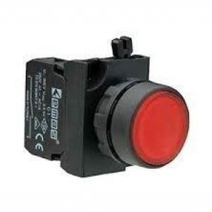 EMAS C PLASTİK STOP 12 - 30V AC/DC KIRMIZI LED CP260DK