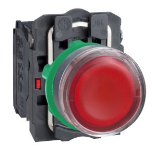 SCHNEIDER ELECTRIC KIRMIZI SIVA ALTI EKSİKSİZ IŞIKLI BUTON ÇAP 22 YAYLI DÖNÜŞ 1NA+1NK 250V