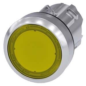 SIEMENS IŞIKLANDIRILABILIR YAY DÖNÜŞLÜ METAL BUTON KAFASI SARI
