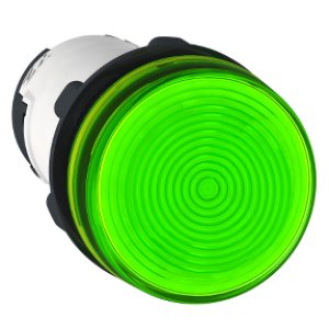 SCHNEIDER ELECTRIC YUVARLAK PİLOT IŞIĞI ÇAP 22 YEŞİL BA 9S TABAN <= 250 V VİDA KELEPÇE