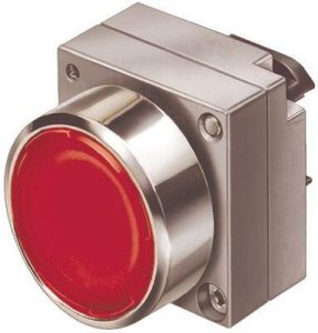 SIEMENS IŞIKLI BUTON KAFASI KIRMIZI BUTON+KAİDE