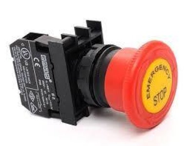 EMAS ACİL STOP MANTAR 40MM-EMERGENCY ETİKETLİ B200E-E B200EE