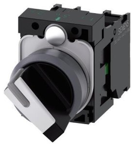 SIEMENS METAL 0-1 POZİSYONLU IŞIKLANDIRILABİLİR KALICI MANDAL BUTON 1NO/1NC, SİRİUS ACT