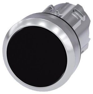 SIEMENS IŞIKLANDIRILABILIR YAY DÖNÜŞLÜ METAL BUTON KAFASI SİYAH