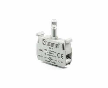 EMAS LEDLİ SİNYAL BLOĞU KIRMIZI 100-230V AC CBK
