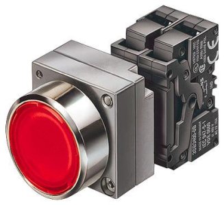 SIEMENS KOMPLE IŞIKLI LEDLİ 24V 1NC KIRMIZI