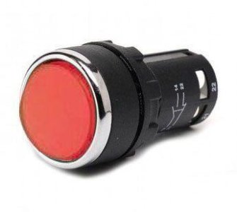 EMAS MB SERİSİ 1NA+1NK BUTON IP40 22MM KIRMIZI MB102DK