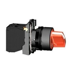 SCHNEIDER ELECTRIC KIRMIZI EKSİKSİZ IŞIKLI MANDAL BUTON ÇAP 22 3 KONUMLU SABİT 1NA+1NK 230V