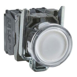 SCHNEIDER ELECTRIC IŞIKLI YAYLI BUTON BEYAZ 22 MM 230V AC LEDLİ