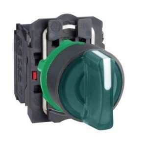 SCHNEIDER ELECTRIC YEŞİL EKSİKSİZ IŞIKLI MANDAL BUTON ÇAP 22 3 KONUMLU SABİT 1NA+1NK 24V