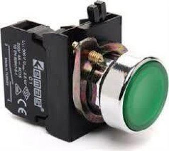 EMAS C METAL START BUTON YEŞİL CM100DY