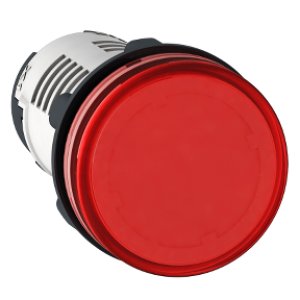 SCHNEIDER ELECTRIC YUVARLAK PİLOT IŞIĞI ÇAP 22 KIRMIZI ENTEGRE LED 24 V VİDA KELEPÇ TERMİNALİ