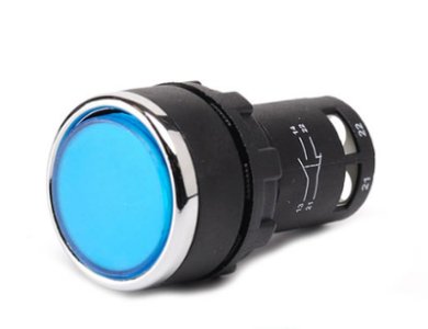 EMAS MB SERİSİ 1NA+1NK BUTON IP40 22MM MAVİ MB102DM