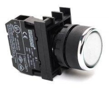 EMAS 22MM BEYAZ START BUTONU B100DB