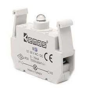 EMAS SİNYAL KIRMIZI LED BLOK 12-30VAC-DC B6