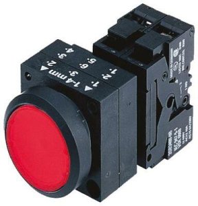 SIEMENS BUTON KOMPLE KIRMIZI 1NC