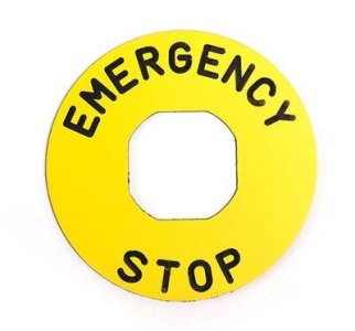 EMAS ACİL STOP B ETİKET ALÜMİNYUM 60MM BET60A