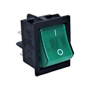 EMAS ANAHTAR 30*22 MM SİYAH GÖVDELİ YEŞİL 0-1 IŞIKLI A14B1Y11