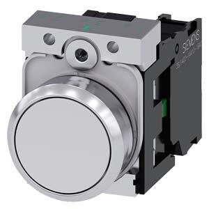 SIEMENS SİRİUS ACT METAL KOMPLE YAY DÖNÜŞLÜ BUTONLAR BEYAZ