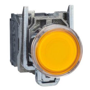SCHNEIDER ELECTRIC TURUNCU SIVA ALTI EKSİKSİZ IŞIKLI BUTON ÇAP 22 YAYLI DÖNÜŞ 1NA+1NK 24V