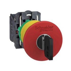 SCHNEIDER ELECTRIC KIRMIZI ÇAP 40 ACİL DURDURMA KAPATMA BUTONU ÇAP 22 MANDALLAMA ANAHTARLA BIRAKILAN 1NK