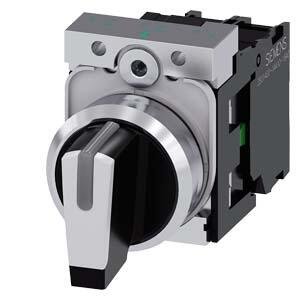 SIEMENS 1-0-2 POZİSYONLU IŞIKLANDIRILABİLİR YAY DÖNÜŞLÜ MANDAL BUTON 1NO SİRİUS ACT METAL
