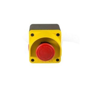 EMAS M SERİSİ SARI GRİ ACİL STOPLU METAL BUTON KUTUSU M1C200E40