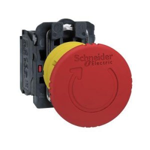 SCHNEIDER ELECTRIC XB5AS8442 MANTAR KAFALI KALICI ÇEVİR-ÇEK ACİL DURDURMA BUTONU 40MM 1NK