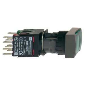 SCHNEIDER ELECTRIC IŞIKLI YAYLI BUTON YEŞİL DİKDÖRTGEN 12?24V AC-DC LEDLİ