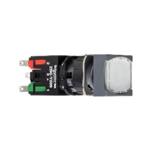 SCHNEIDER ELECTRIC BEYAZ KARE SIVA ALTI EKSİKSİZ IŞIKLI BUTON ÇAP 16 YAYLI DÖNÜŞ 1NA 12...24V