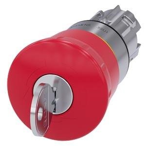 SIEMENS SIRIUS ACT METAL KİLİTLİ 40MM ACİL STOP MANTAR BUTON