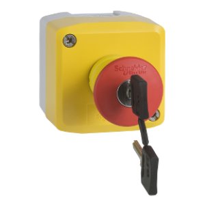 SCHNEIDER ELECTRIC KİLİTLİ Q 40 MANTAR KAFALI KUTULU ACİL STOP BUTONU 1 NA / 1NK