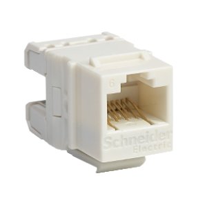 SCHNEIDER ELECTRIC PKS ULTRA KABLO KANALI İÇİN VERİ SOKETİ 1 RJ45 CAT5E UTP BEYAZ