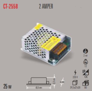 CATA LED TRAFO 2 AMPER (İÇ MEKAN) CT-2558