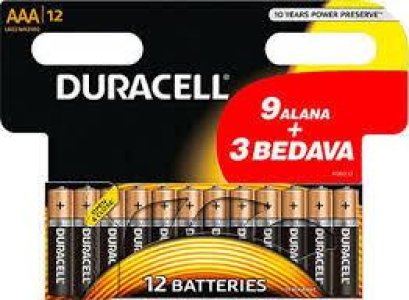 DURACELL PİL 12 Lİ BASİC AAA MN2400