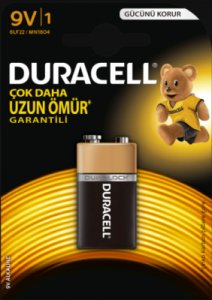 DURACELL BASİC 9 V MN1604 PİL