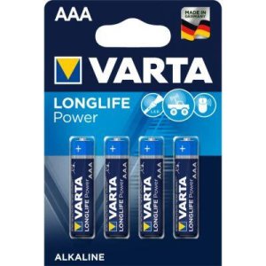 VARTA İNCEİ KALEM PİL LONGLIFE POWER AAA 4 LÜ