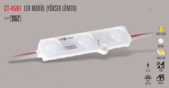 CATA İÇ VE DIŞ MEKAN LED MODÜL (YÜKSEK LÜMEN) CT-4591