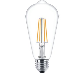 PHILIPS CLA LEDBULB ND 7-60W E27 WW ST64 CL 2700K SARI IŞIK FLAMANLI RUSTİK AMPUL