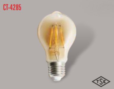 CATA UZUN FLAMENT 2700K SARI IŞIK E27 RUSTİK AMPÜL CT-4285
