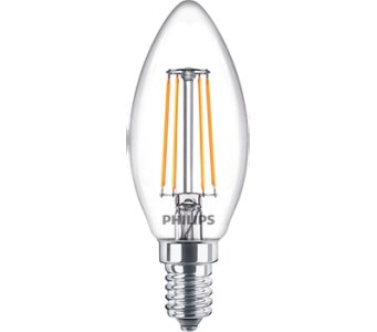 PHILIPS CLA LEDCANDLE ND 4.3-40W E14 827 B35 CL 2700K SARI IŞIK FLAMANLI RUSTİK AMPUL