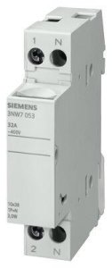 SIEMENS KARTUŞ SİGORTA YUVA 10X38MM 1 KUTUP 32A SİLİNDİRİK SİGORTA YUVASI