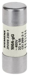 SIEMENS KARTUŞ SİGORTA 22X58MM 63A GG SİLİNDİRİK SİGORTA