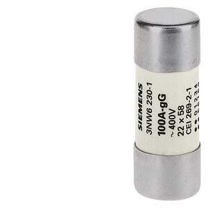 SIEMENS KARTUŞ SİGORTA 22X58MM 100A GG SİLİNDİRİK SİGORTA