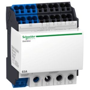 SCHNEIDER ELECTRIC LINERGY DX 4P DAĞITIM BLOĞU 63A 4 MODÜL 24 DELİK HIZLI BAĞLANTI ALT