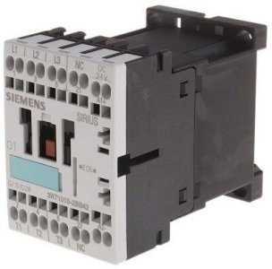 SIEMENS CONTACTOR AC-3 3KW/400V 1NC 24VDC 3-POLE SIZE S00 CAGE CLAMP CONNECTION