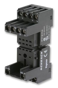 SIEMENS PT78740 14 PİN 6A 4 KUTUPLU RAY TİPİ SOKET