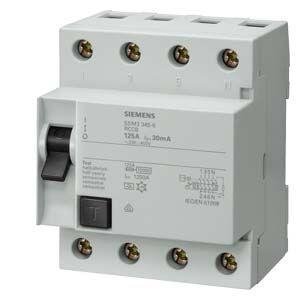 SIEMENS KAÇAK AKIM RÖLESİ 3X125A 300MA , 3F+N 70 MM