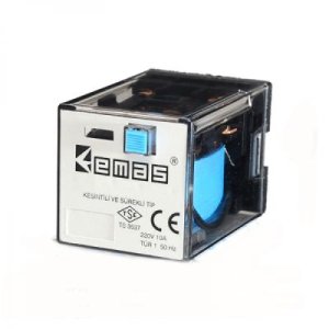 EMAS RE1P11AC012 ENDÜSTRİYEL RÖLE 3 DEĞİŞKEN KONTAKLI 12V AC 11 PİNLİ